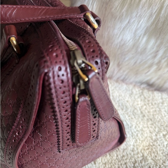 Authentic Gucci Duilio Brogue Boston Bag - Picture 6 of 11